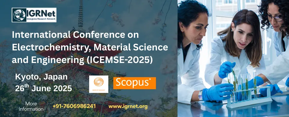 Electrochemistry, Material Science and Engineering Conference in Japan